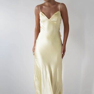Satin Backless Cami Dress | New Sheath Sleeveless Formal Tied Dress